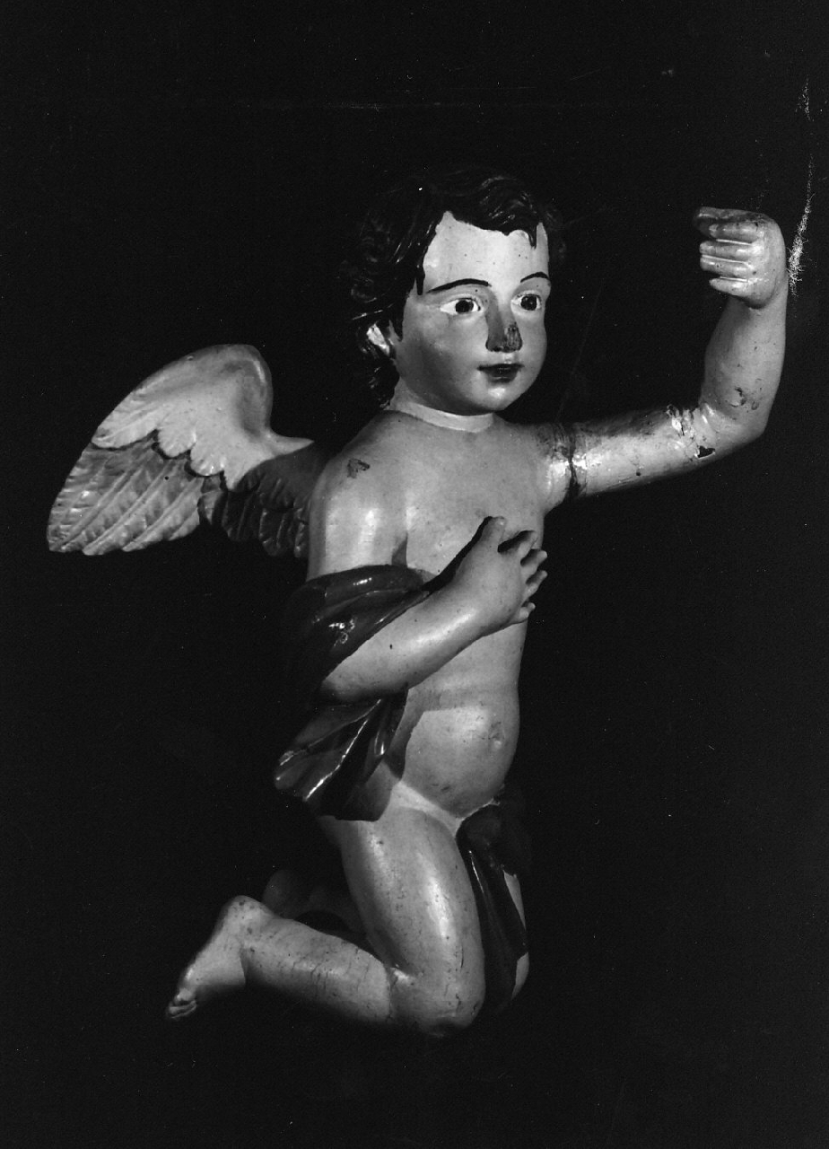 angioletto reggicandelabro (statua, opera isolata) - bottega Italia meridionale (fine sec. XVIII)