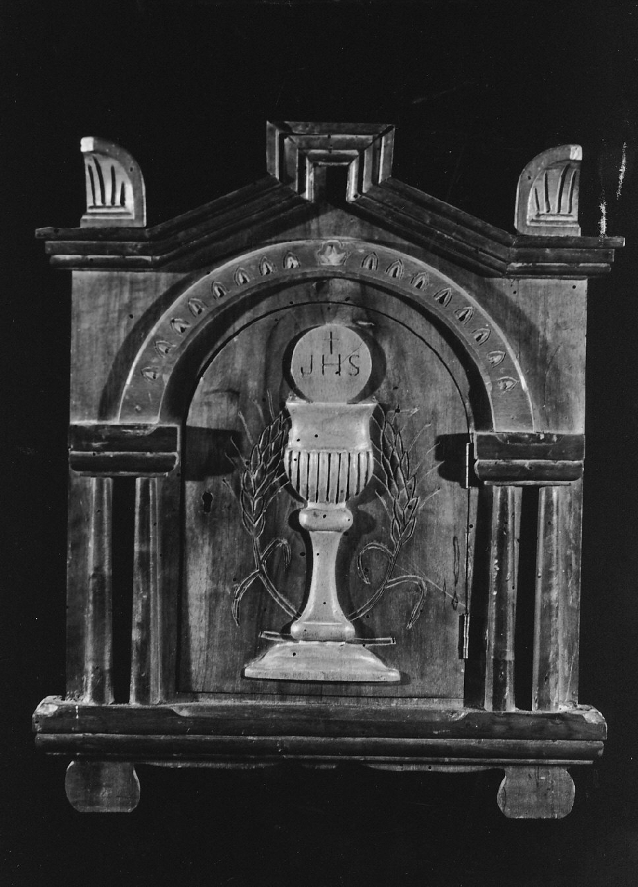 tabernacolo portatile, opera isolata - bottega calabrese (seconda metà sec. XIX)