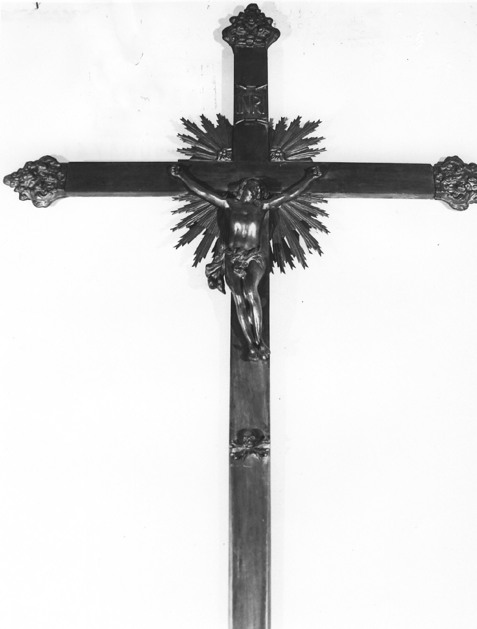 croce processionale, opera isolata - bottega Italia meridionale (fine sec. XIX)