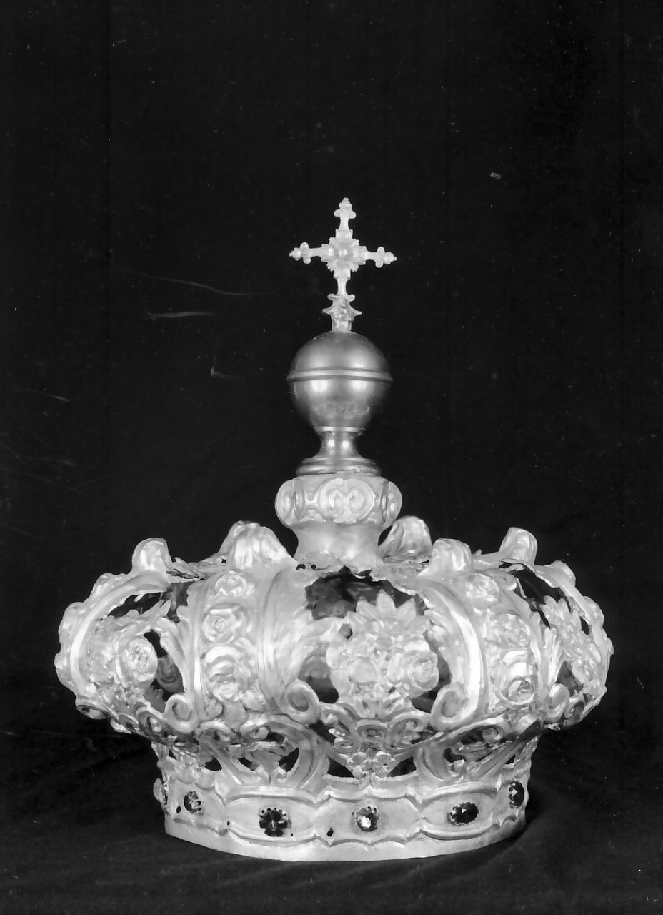 corona da statua, opera isolata - bottega Italia meridionale (seconda metà sec. XIX)