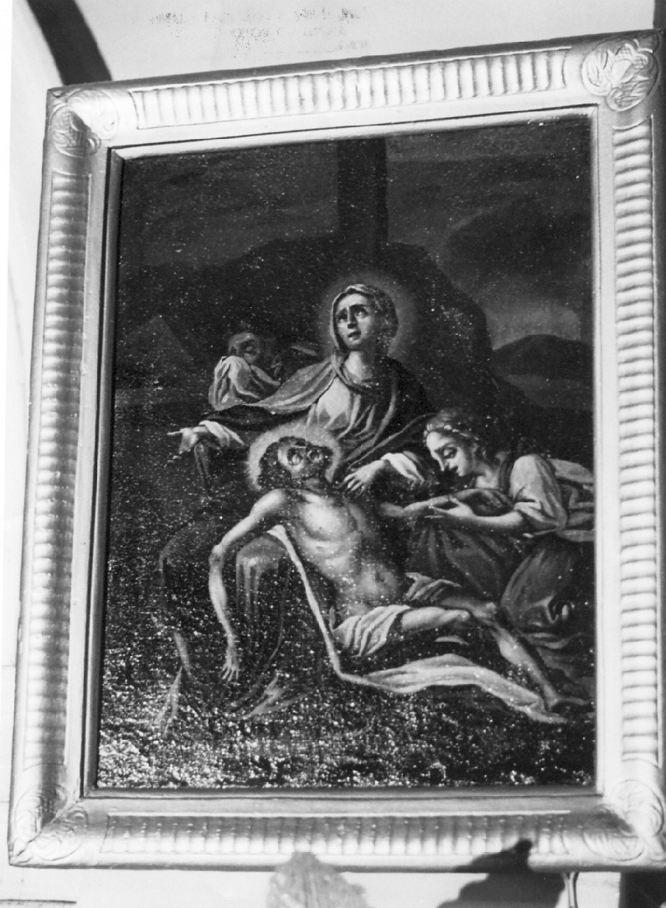stazione XIII: Gesù deposto dalla croce (dipinto, elemento d'insieme) - ambito calabrese (sec. XIX, sec. XX)