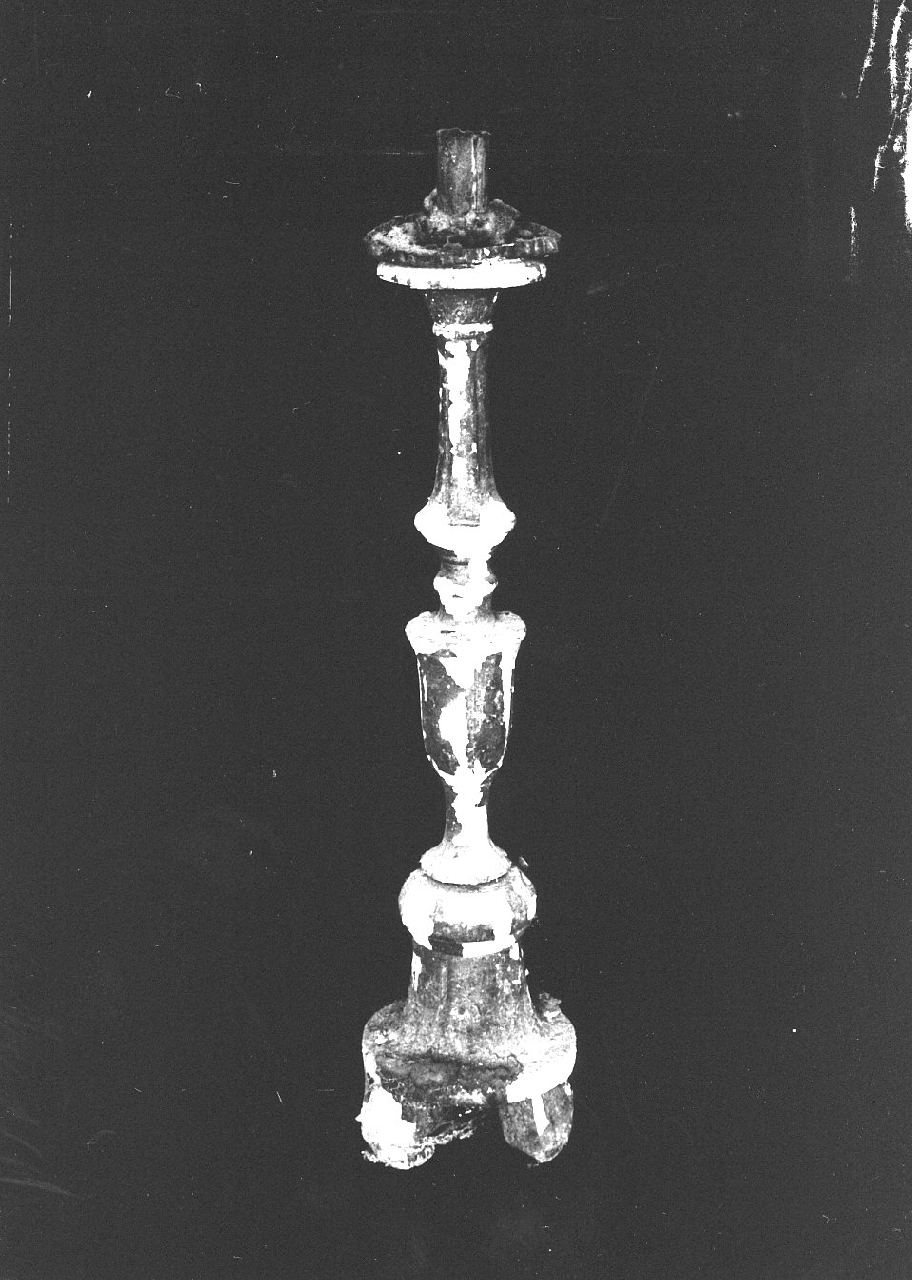 candeliere d'altare, opera isolata - bottega calabrese (sec. XIX)