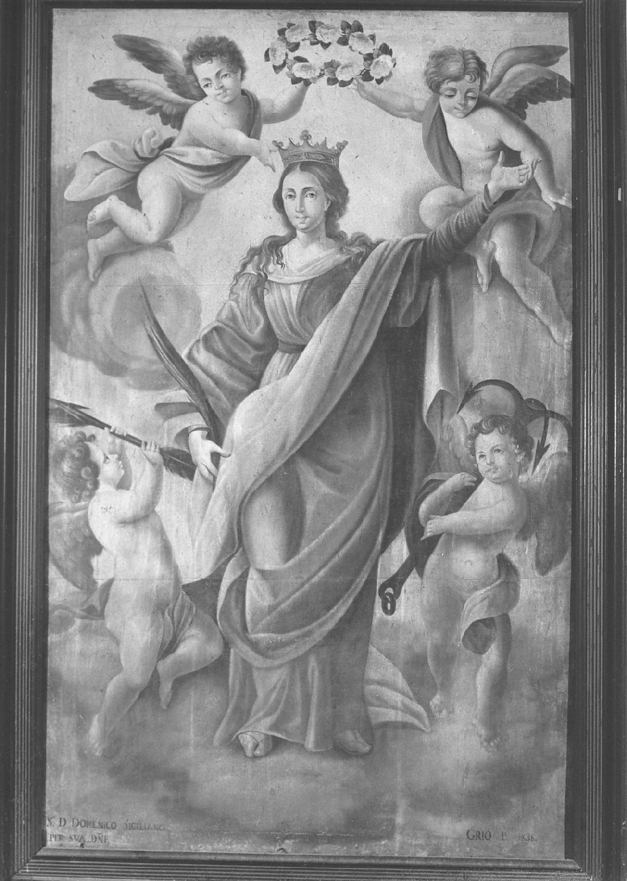 Santa Elisabetta (dipinto, opera isolata) di Grio (sec. XIX)