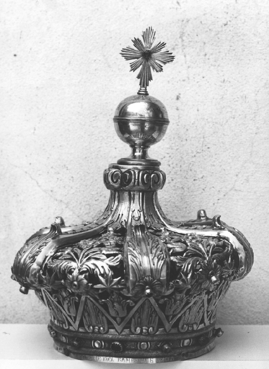 corona da statua, serie - bottega napoletana (sec. XIX)