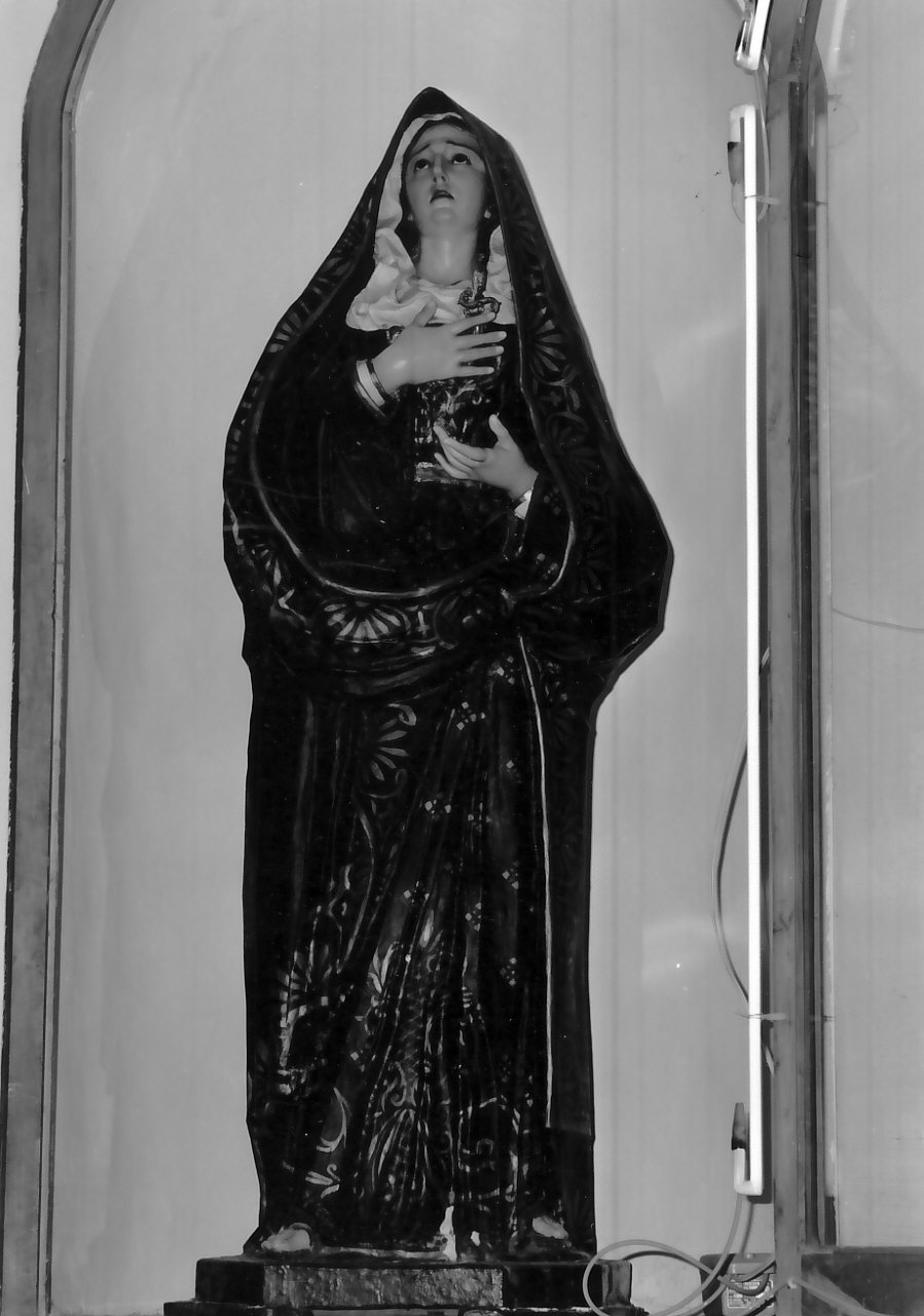 Madonna Addolorata (statua, opera isolata) - bottega calabrese (inizio sec. XX)