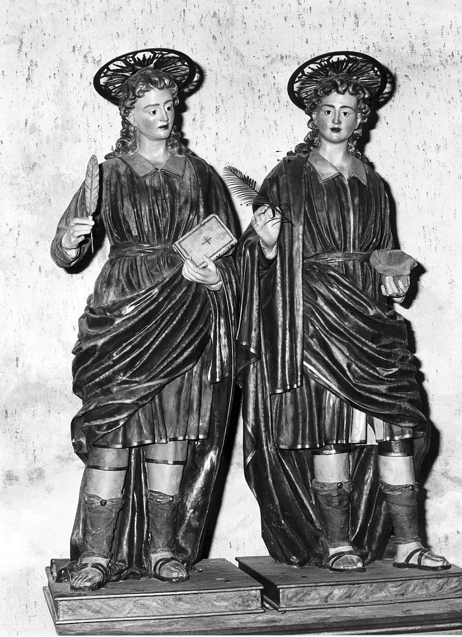 Santi Cosma e Damiano (statua, coppia) di Bottega Fratelli Malecore (fine/inizio secc. XIX/ XX)