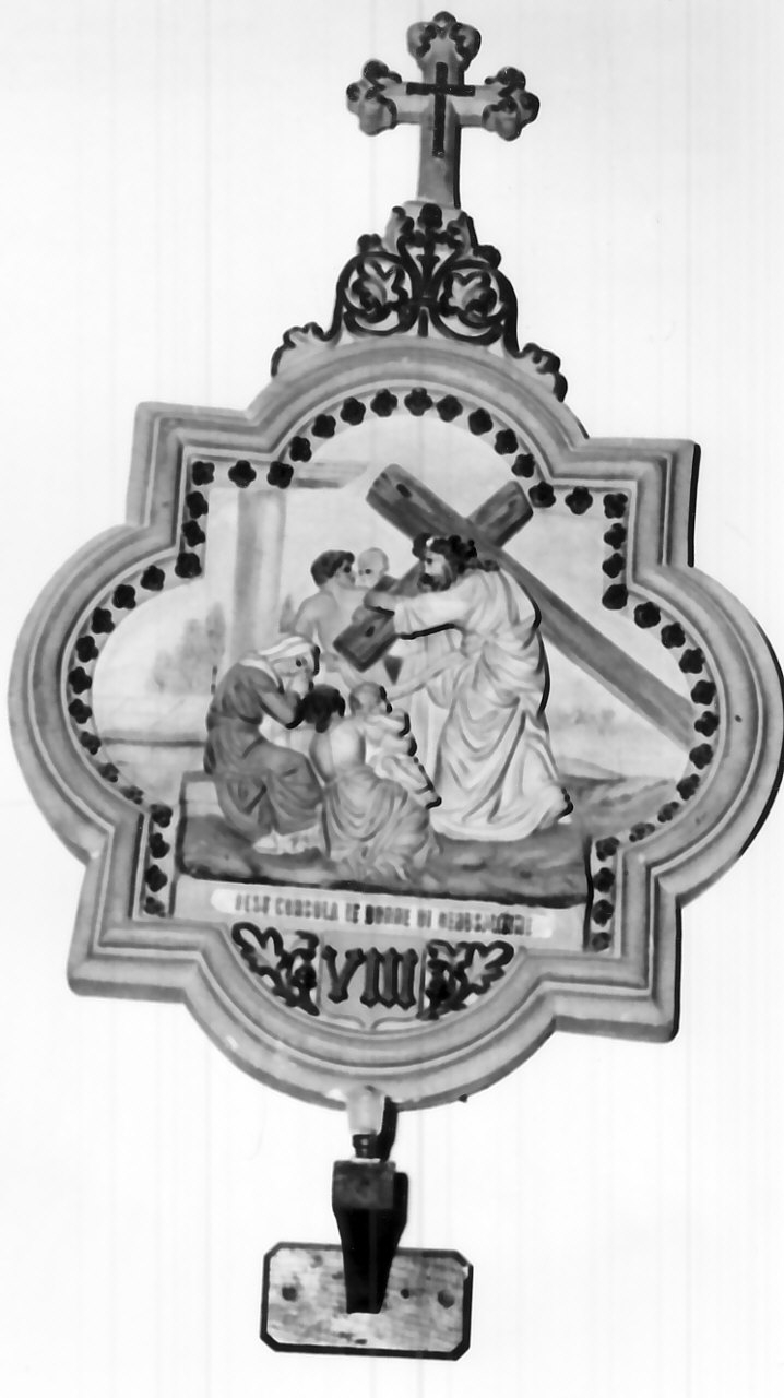 stazione VIII: Gesù consola le donne di Gerusalemme (rilievo, elemento d'insieme) - bottega Italia meridionale (sec. XX)