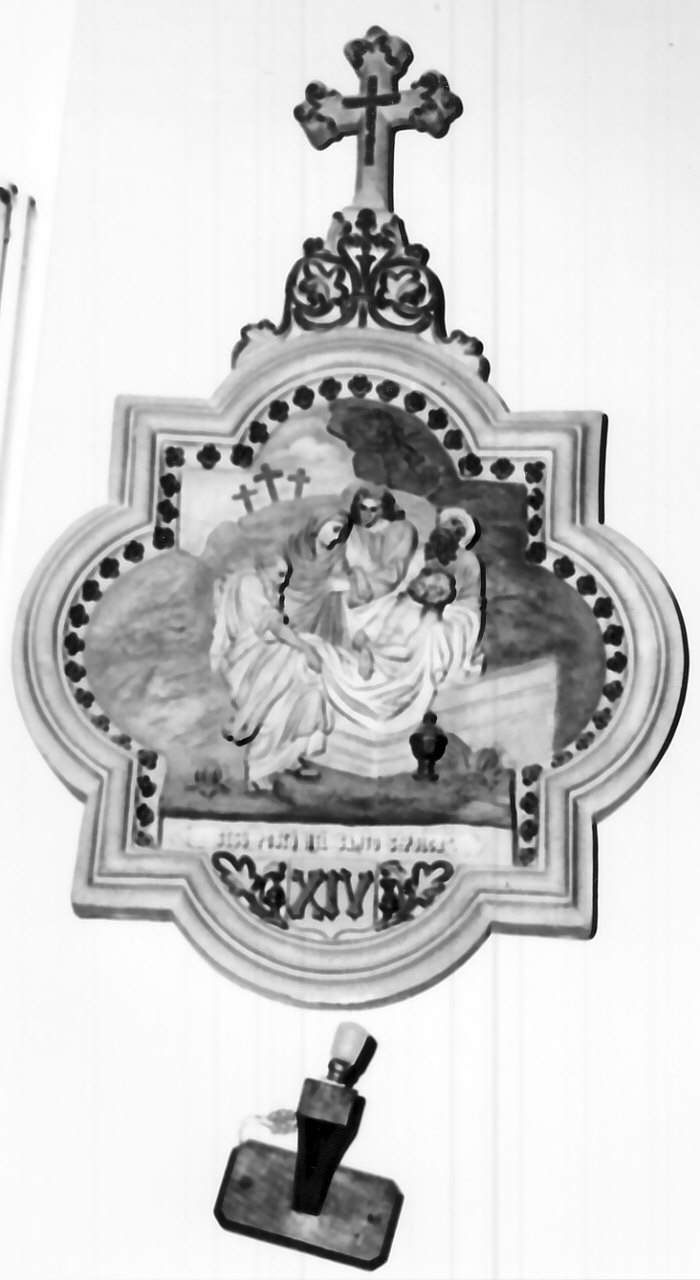 stazione XIV: Gesù deposto nel sepolcro (rilievo, elemento d'insieme) - bottega Italia meridionale (sec. XX)