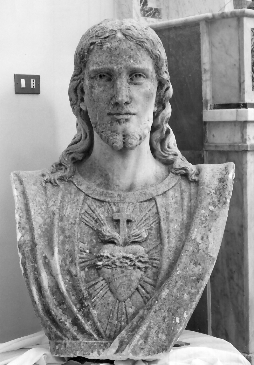 Sacro Cuore di Gesù (busto, frammento) - bottega Italia meridionale (sec. XIX)