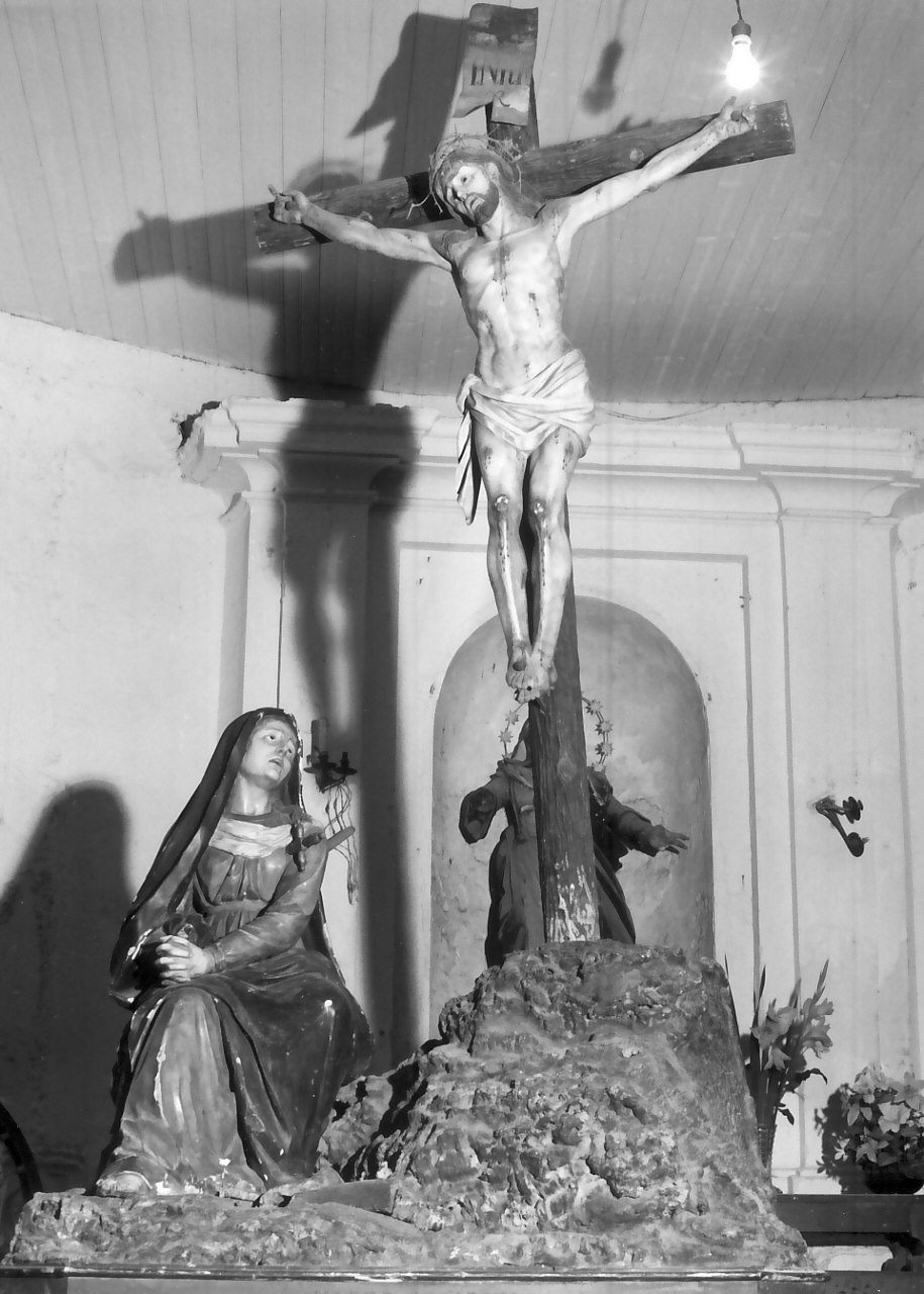 Cristo crocifisso (gruppo scultoreo, opera isolata) di Biangardi Francesco (sec. XIX)