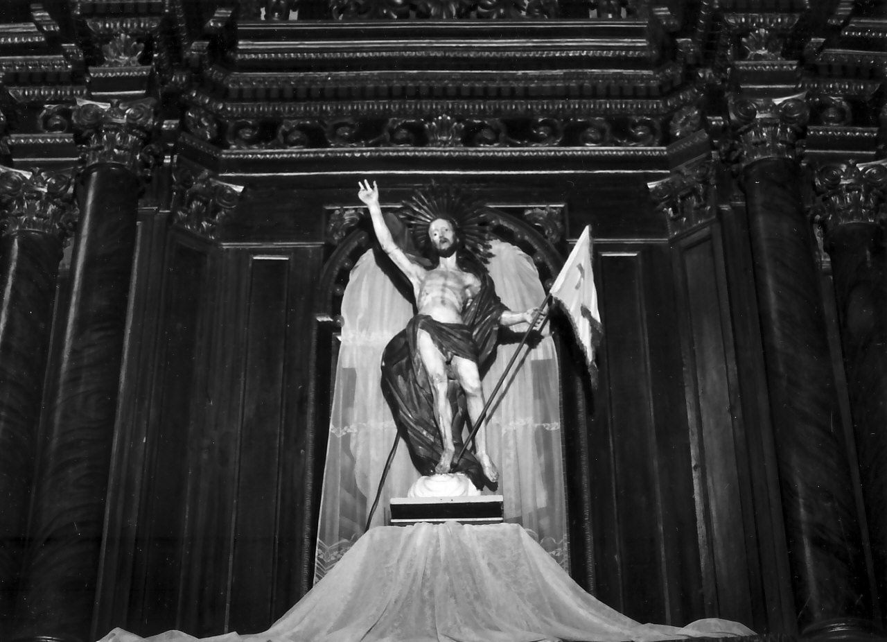 Cristo risorto (scultura, opera isolata) - bottega Italia meridionale (fine/inizio secc. XVIII/ XIX)