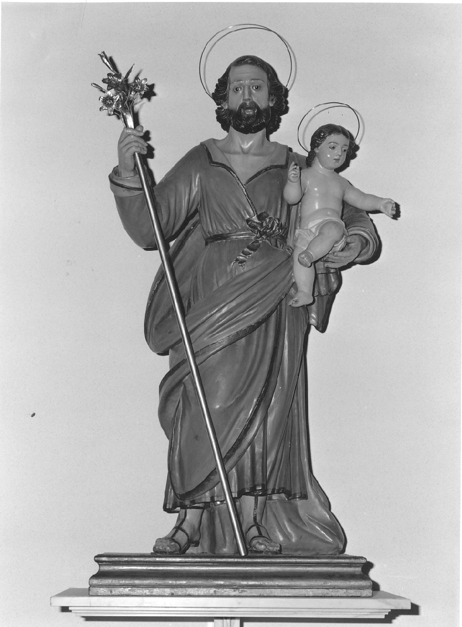San Giuseppe (statua, opera isolata) - bottega calabrese (fine/inizio secc. XVIII/ XIX)