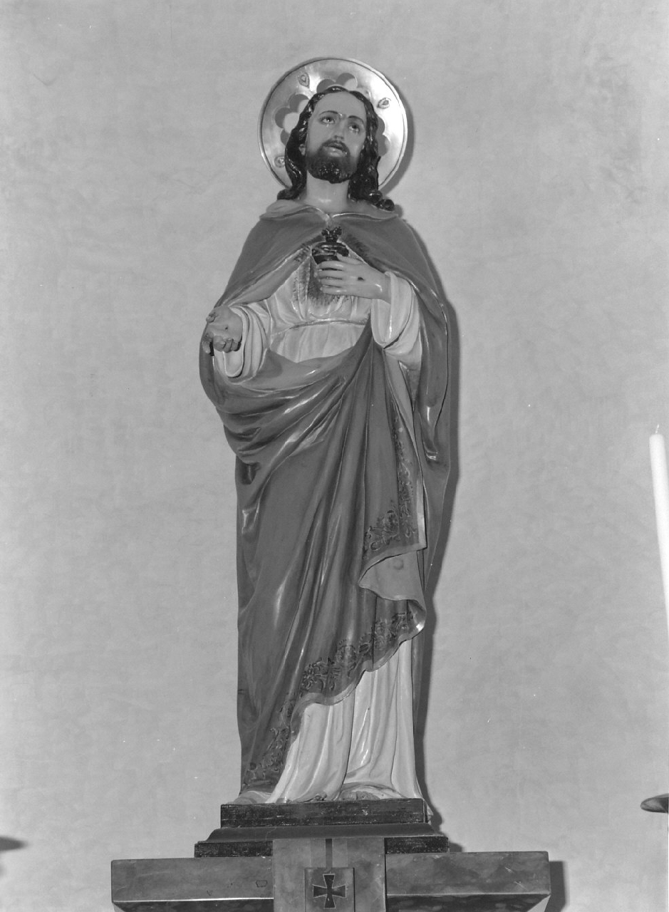 Sacro Cuore di Gesù (statua, opera isolata) - bottega romana (prima metà sec. XX)
