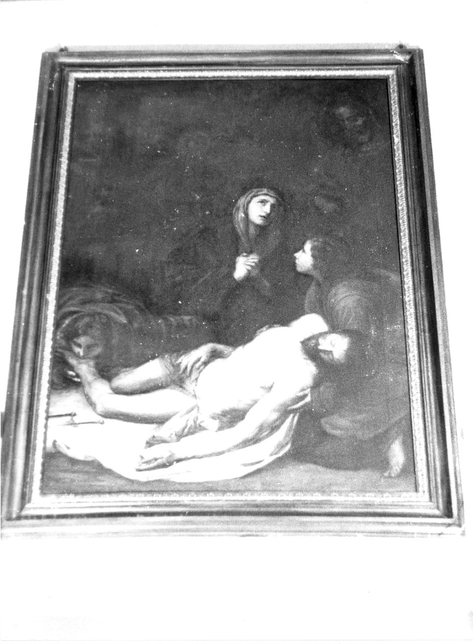 compianto sul Cristo morto (dipinto) di Paparo P. E (sec. XX)