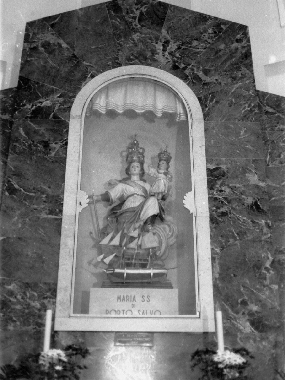 Madonna di Portosalvo, Madonna con Bambino (statua) - bottega Italia meridionale (prima metà sec. XIX)