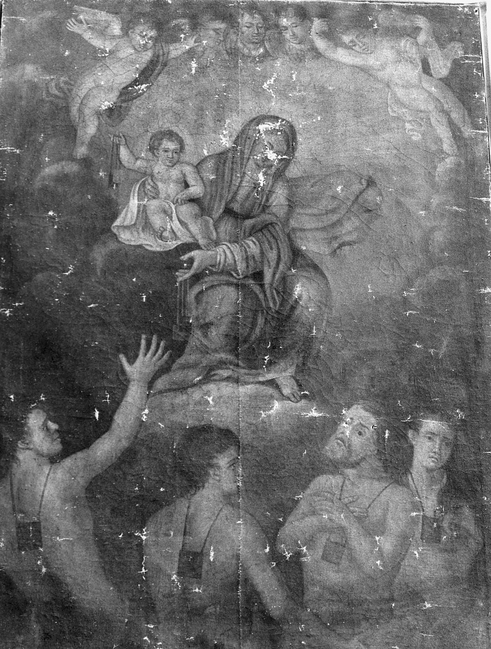 Madonna del Carmelo (dipinto, opera isolata) di De Frava Felice (sec. XIX)