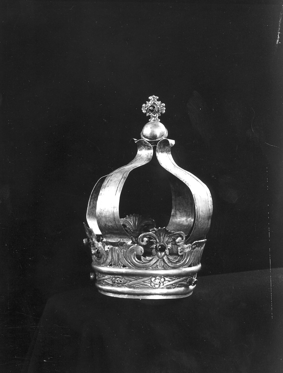 corona da statua, opera isolata - bottega Italia meridionale (sec. XIX)