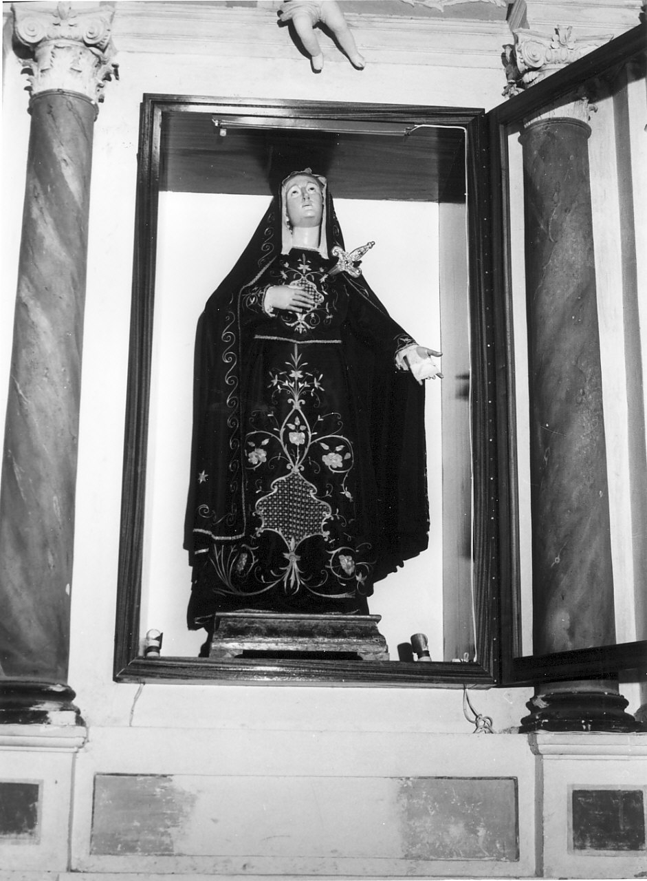 Madonna Addolorata (manichino, opera isolata) - bottega Italia meridionale, manifattura Italia meridionale (sec. XIX)