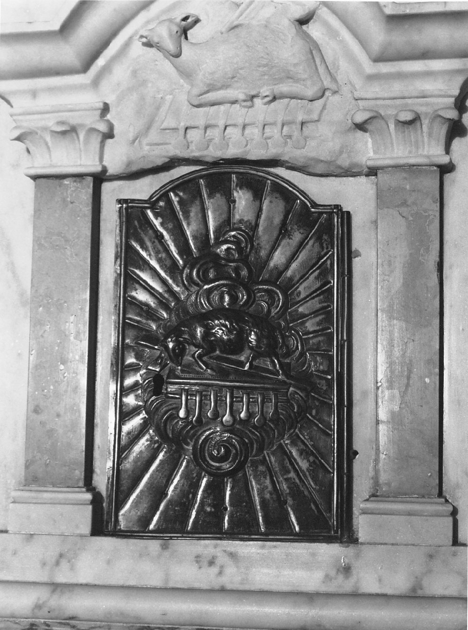 sportello di tabernacolo, elemento d'insieme - bottega Italia meridionale (sec. XX)