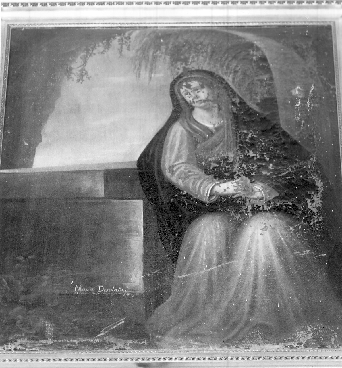 Madonna del Sepolcro, Madonna (dipinto, opera isolata) di Fiorillo Gennaro (sec. XIX)