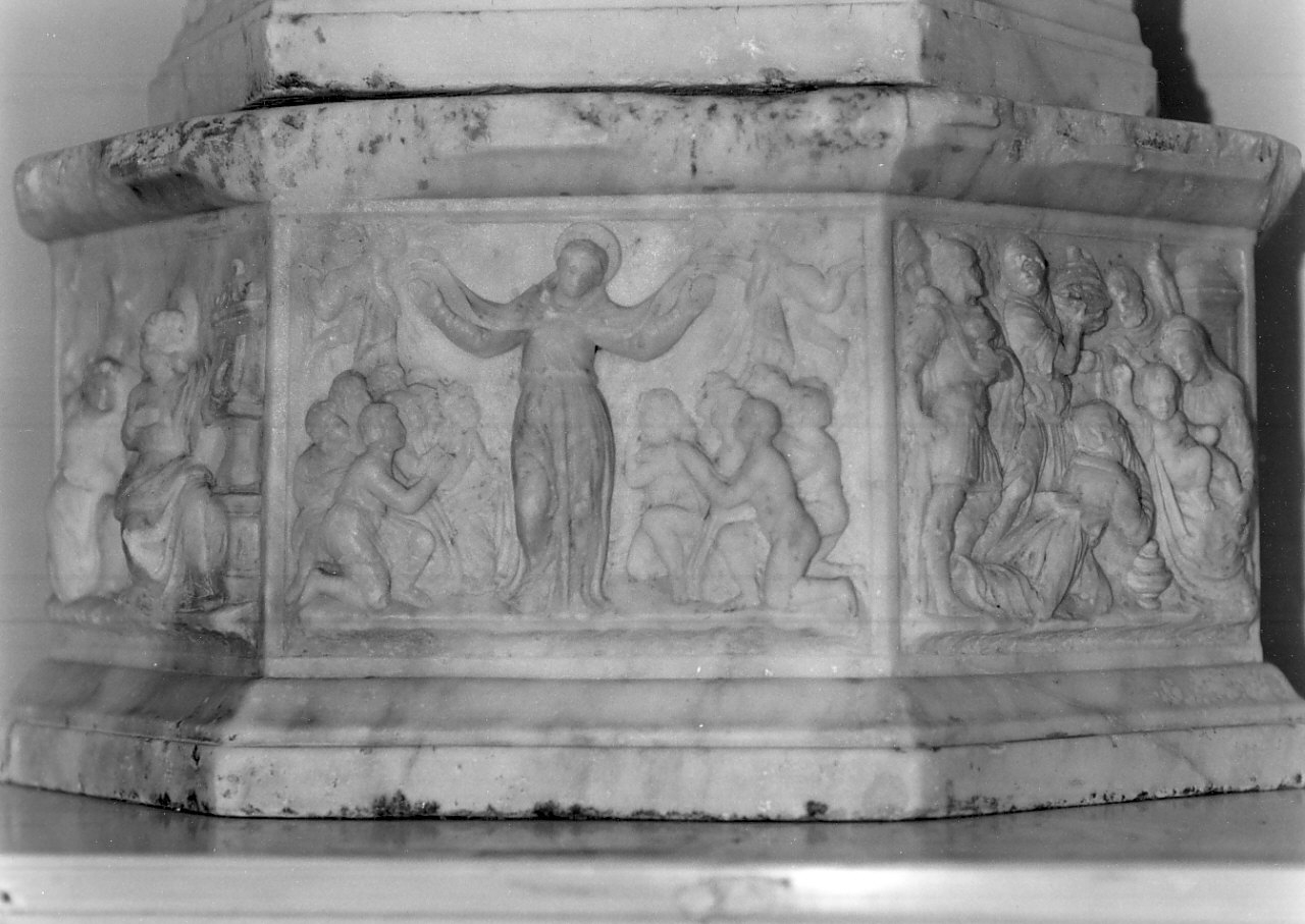 piedistallo di statua, opera isolata - bottega siciliana (sec. XVI)