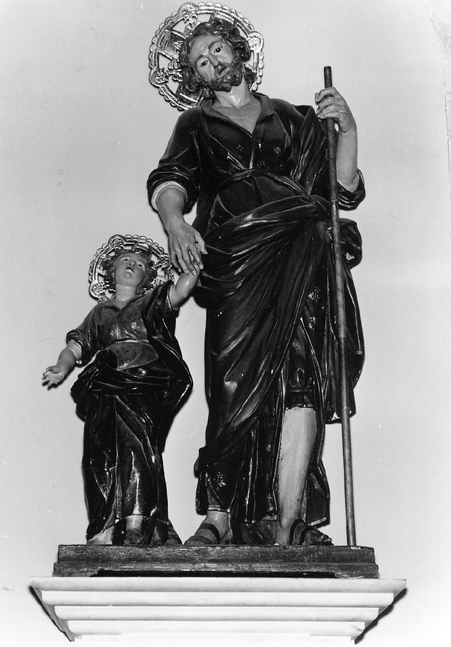 San Giuseppe e Gesù Bambino (statua) - bottega Italia meridionale (sec. XVIII)