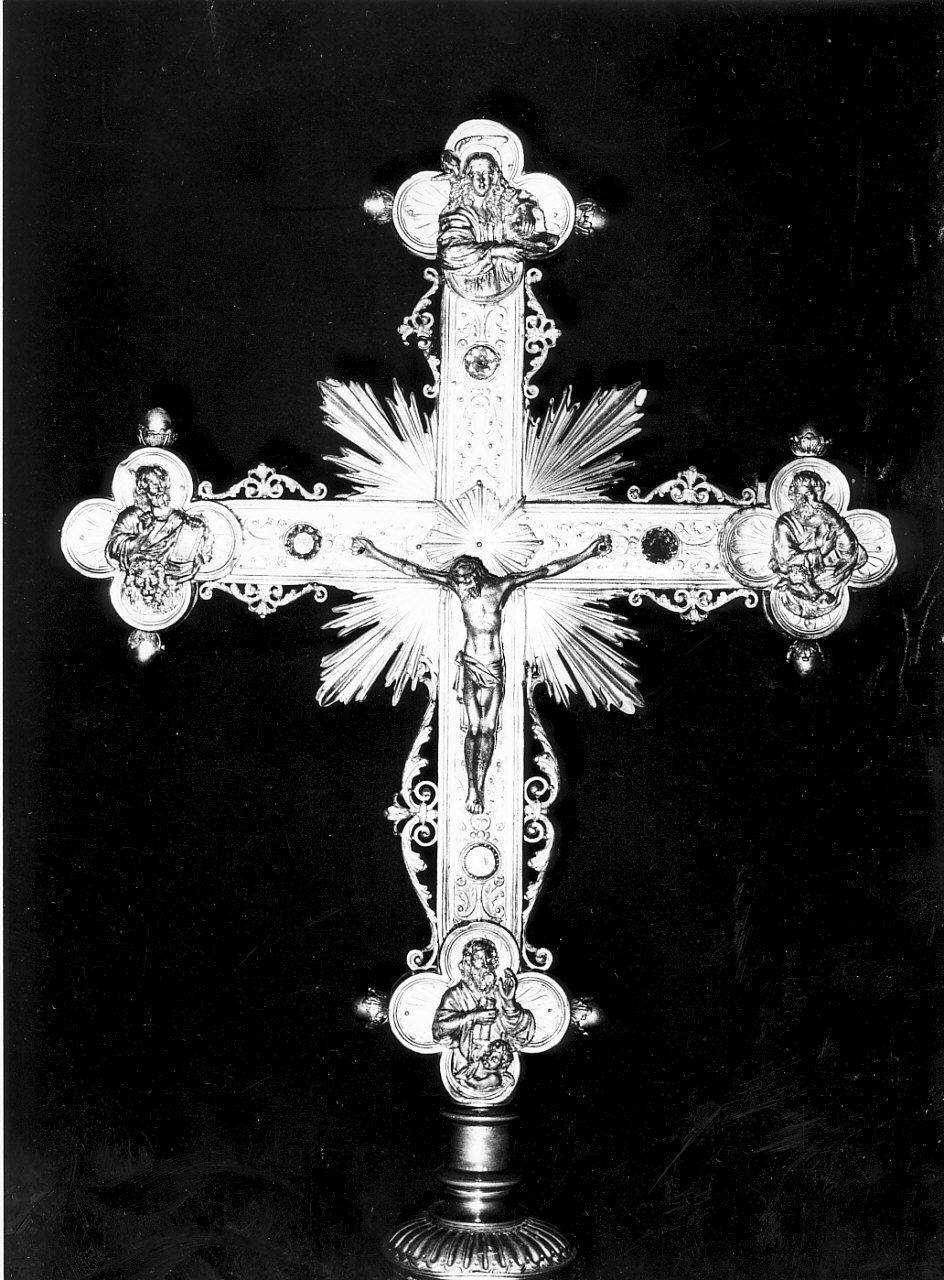 croce, opera isolata - bottega Italia meridionale (sec. XIX, sec. XX)