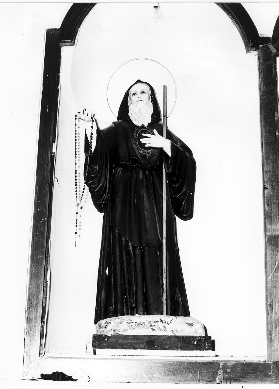 San Francesco di Paola (statua, opera isolata) - bottega Italia meridionale (sec. XVIII, sec. XIX)