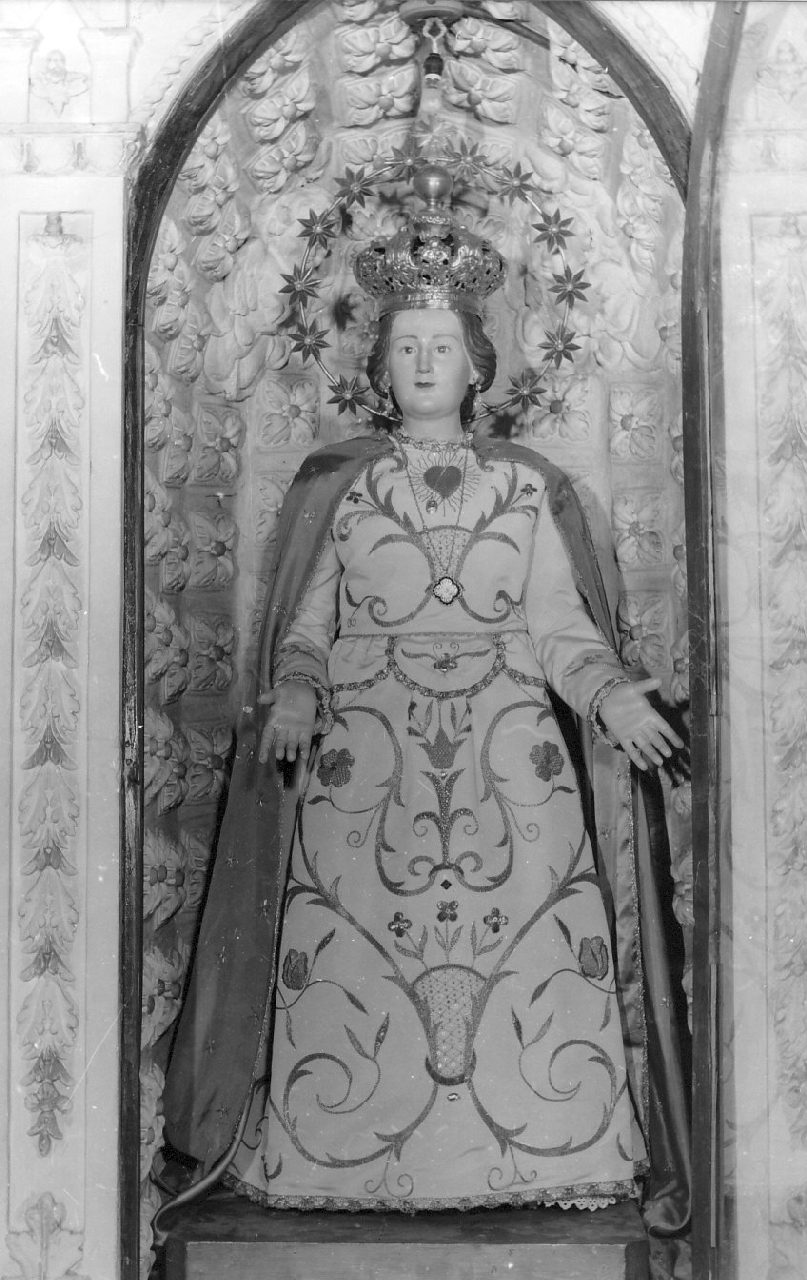 Madonna del Rosario (manichino, opera isolata) - bottega calabrese (sec. XIX)