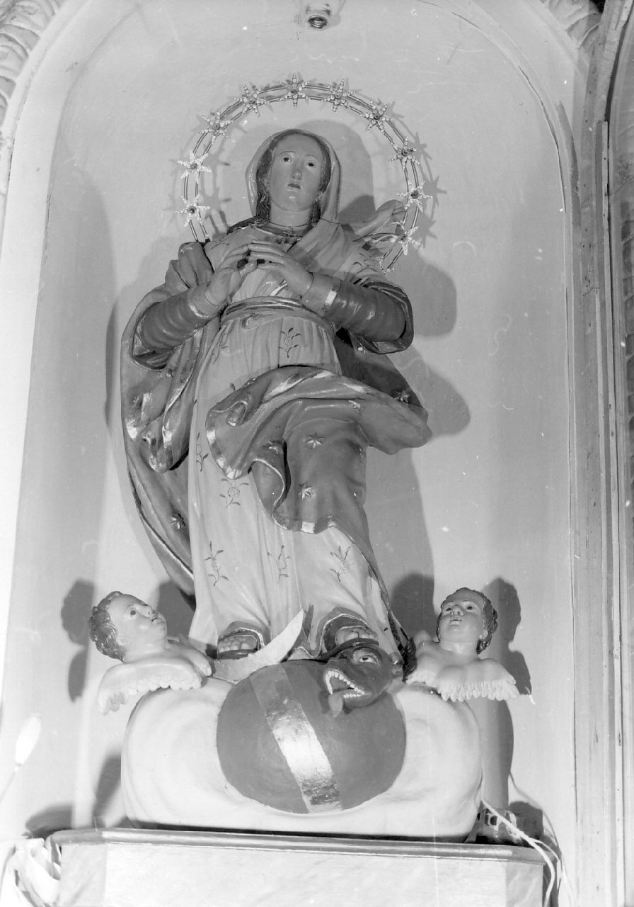 Madonna Immacolata (statua, opera isolata) - bottega calabrese (fine/inizio secc. XVIII/ XIX)