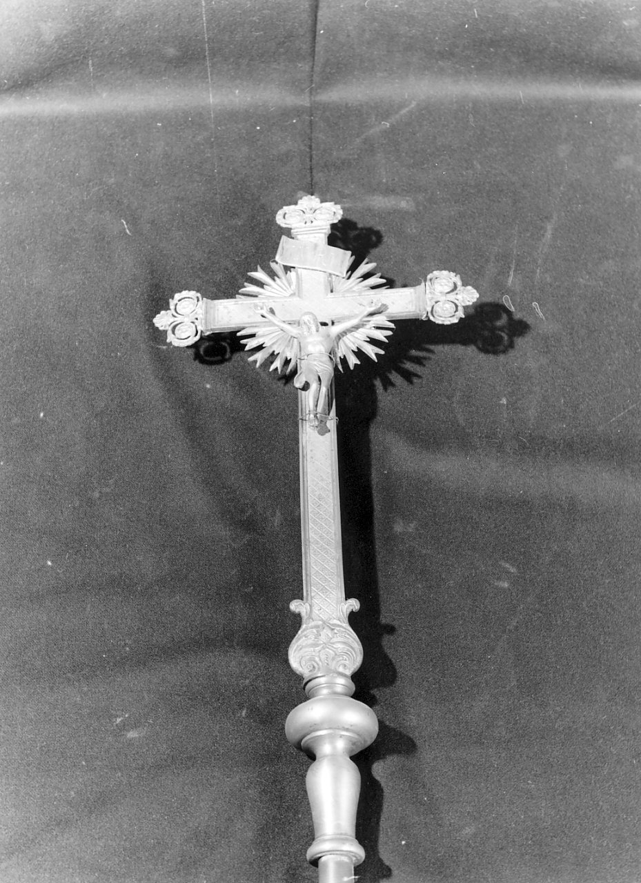 croce processionale, opera isolata - bottega calabrese (sec. XX)