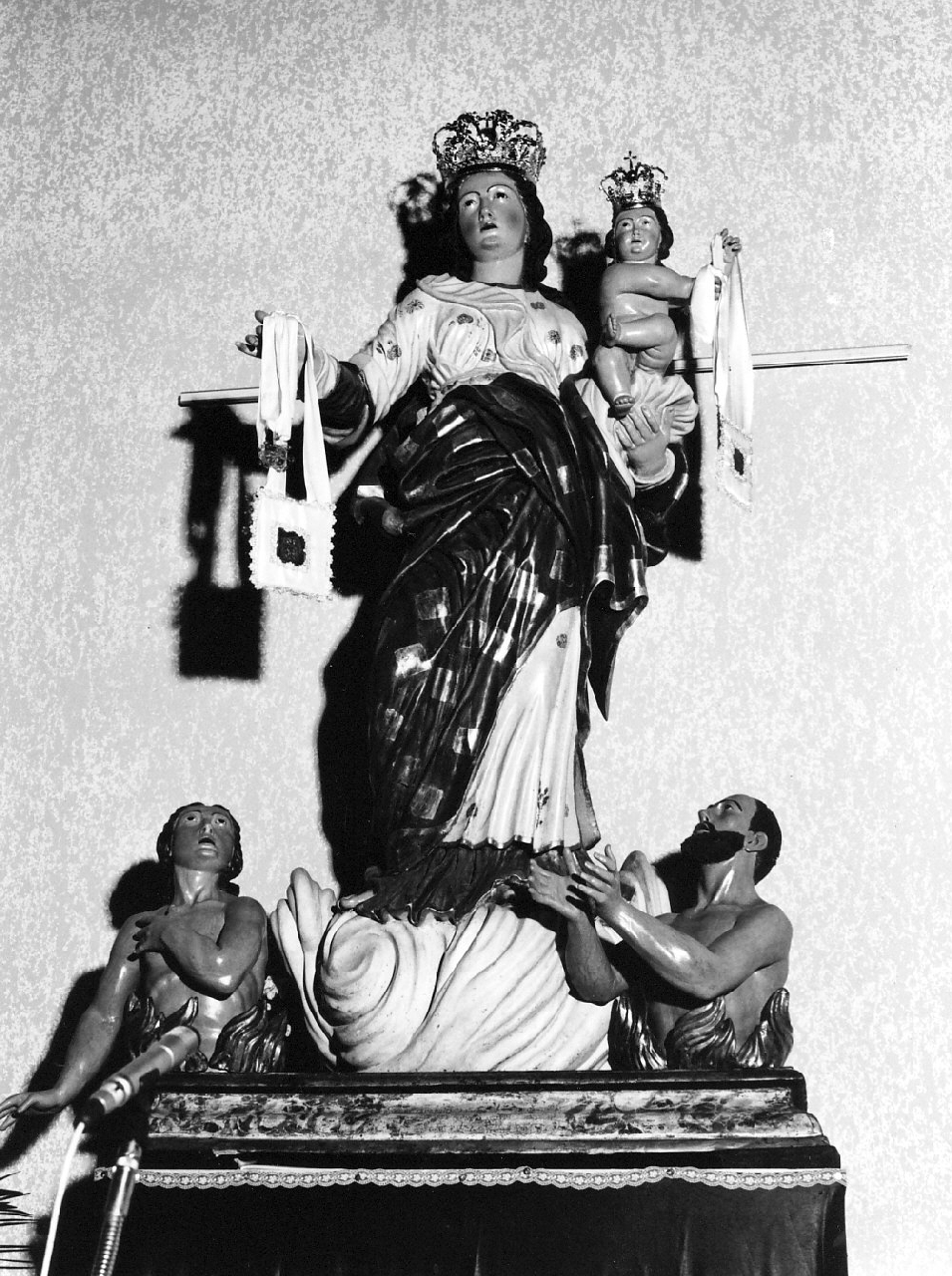 Madonna del Carmelo (statua, opera isolata) - bottega calabrese (fine/inizio secc. XVIII/ XIX)