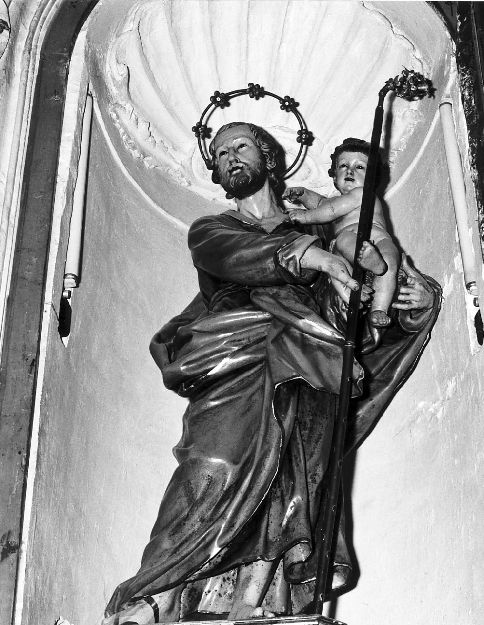 San Giuseppe e Gesù Bambino (statua, opera isolata) - bottega calabrese (fine sec. XVIII)