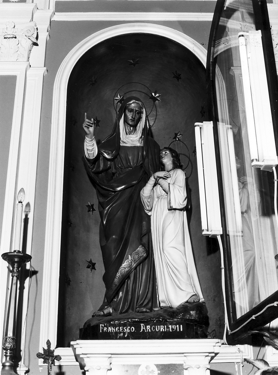 Maria Vergine bambina e Sant'Anna (statua, opera isolata) - bottega calabrese (sec. XX)