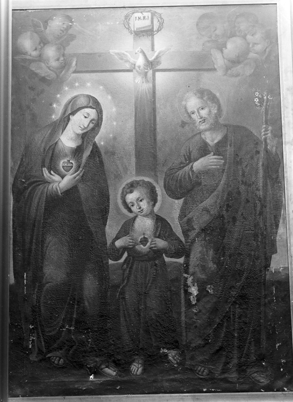 Sacra Famiglia (dipinto, opera isolata) - ambito calabrese (sec. XIX)