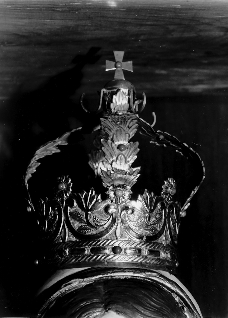 corona da statua, opera isolata - bottega Italia meridionale (fine sec. XIX)