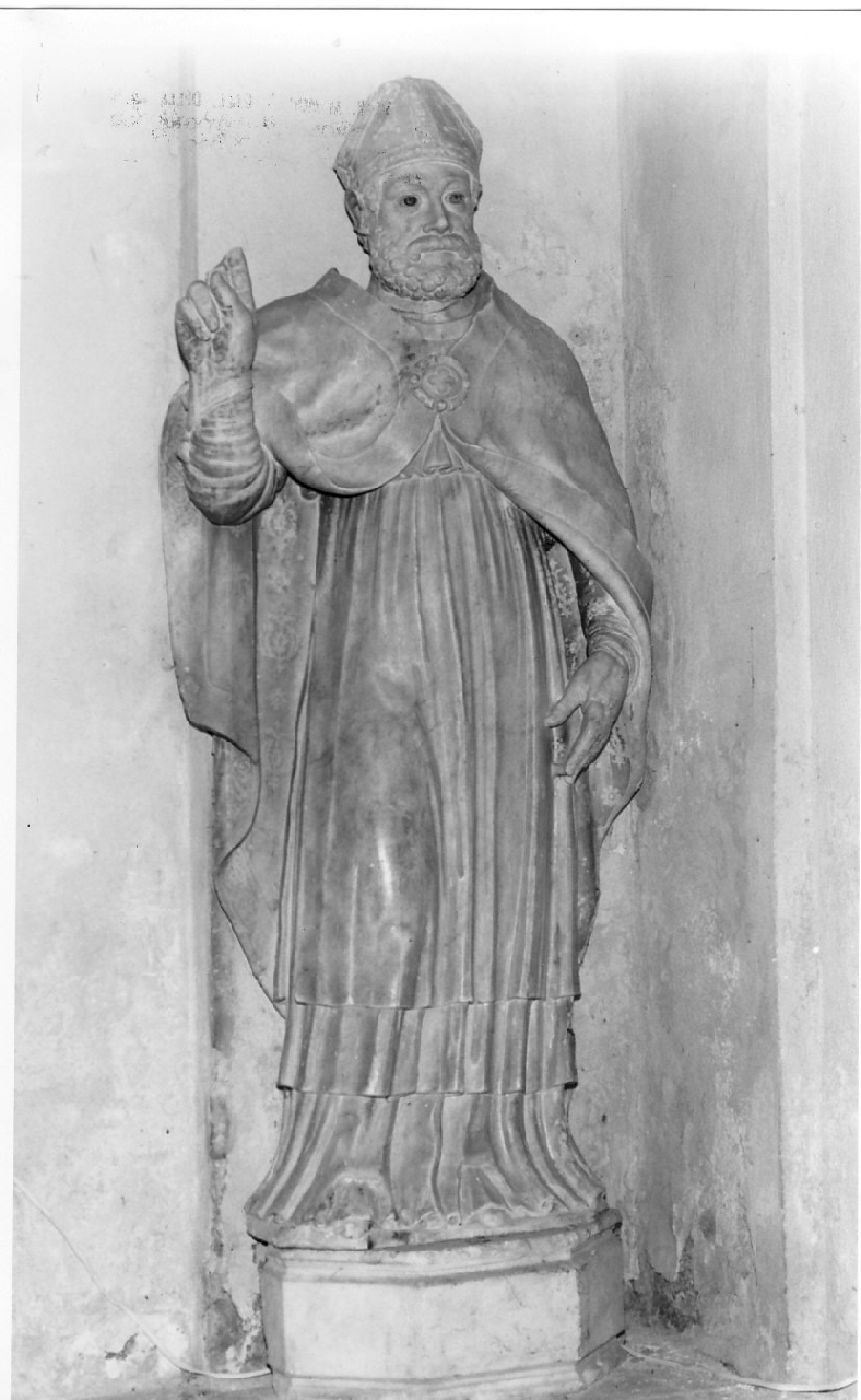 San Nicola di Bari (statua, opera isolata) - bottega siciliana (sec. XVI)