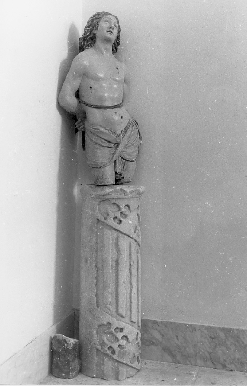 colonna, frammento - bottega Italia meridionale (sec. XV)