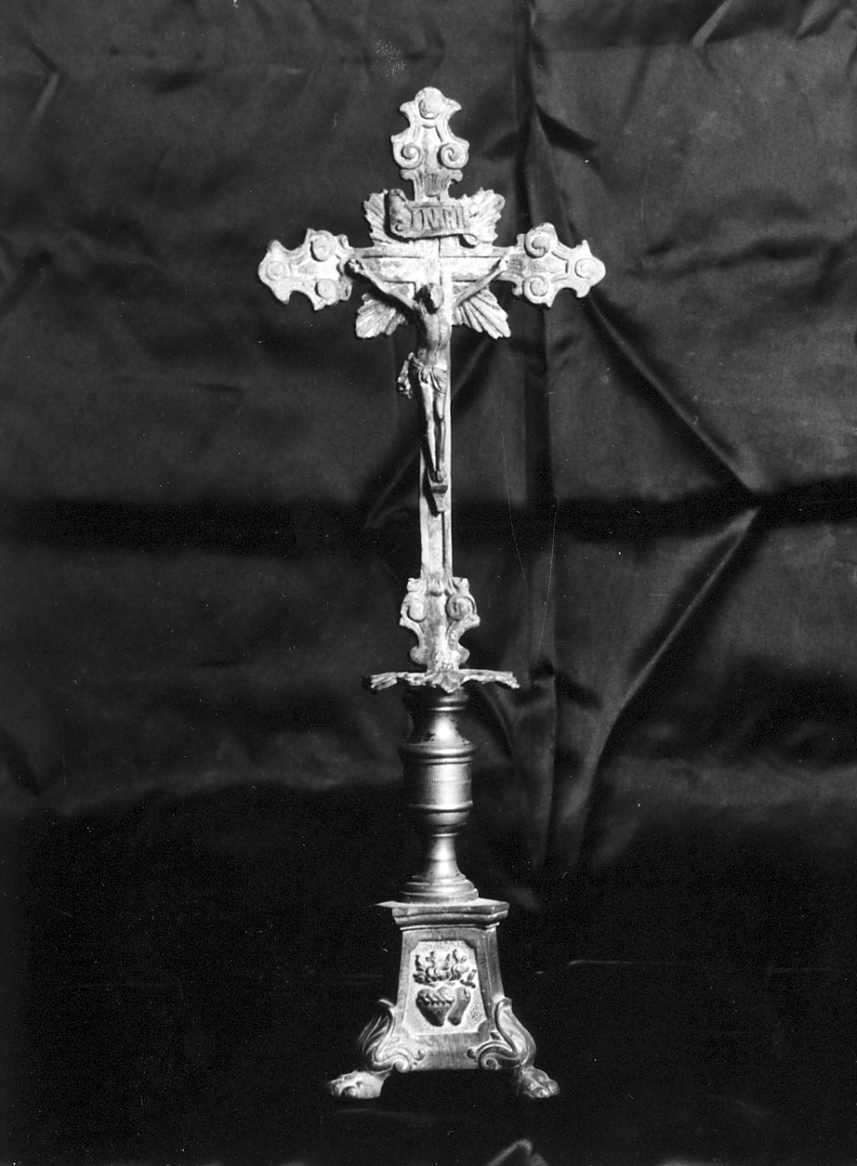 croce d'altare, opera isolata - bottega calabrese (sec. XIX)