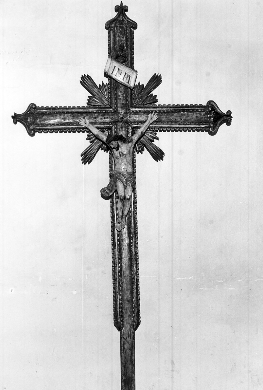 croce processionale - bottega calabrese (sec. XVIII, sec. XIX)