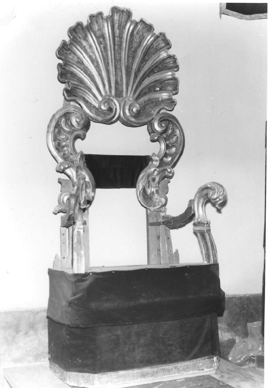 trono, opera isolata - bottega calabrese (seconda metà sec. XVIII)