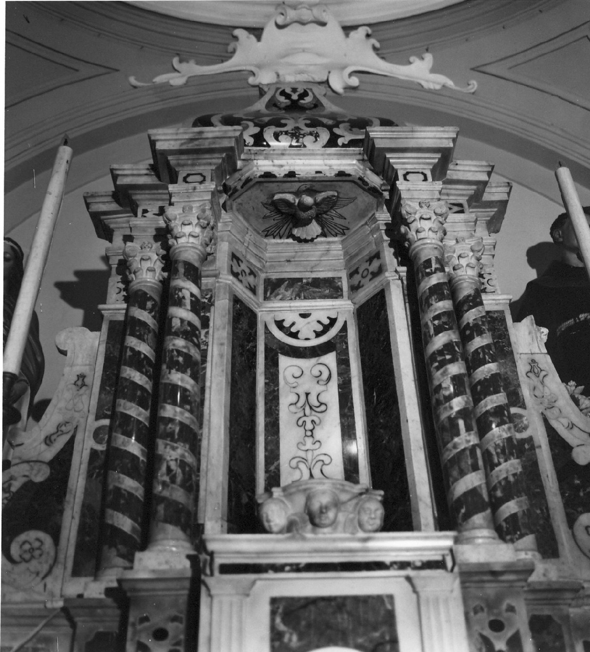 mostra d'altare, elemento d'insieme - bottega Italia meridionale (sec. XVIII)