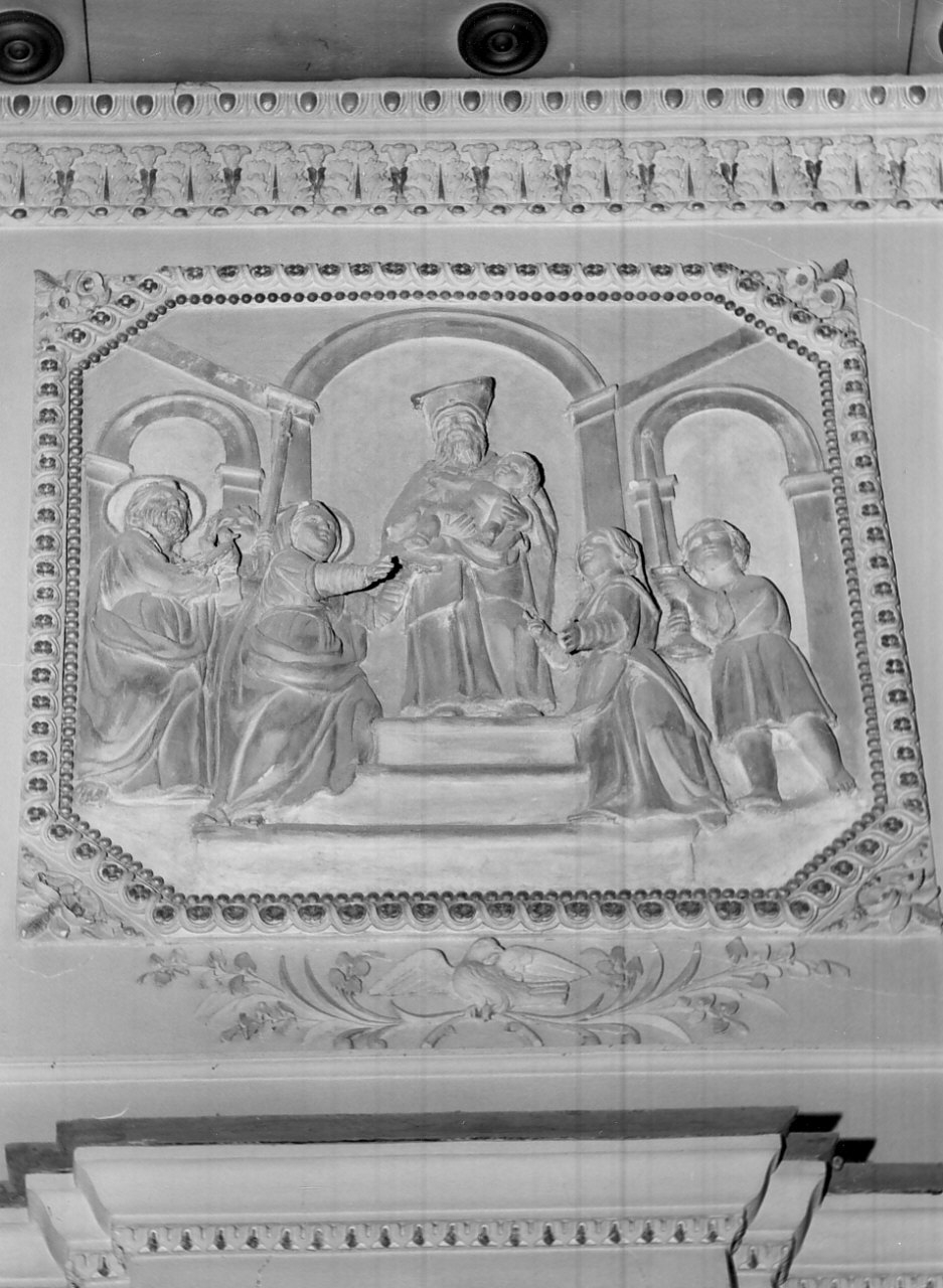circoncisione di Gesù Bambino (rilievo, elemento d'insieme) - bottega calabrese (sec. XIX)