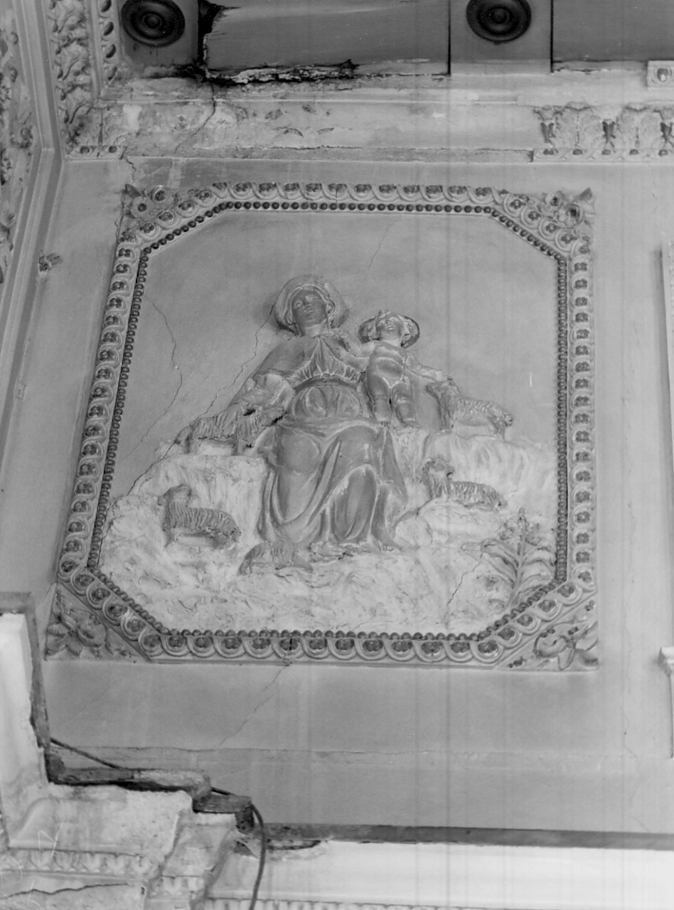 Madonna con Bambino (rilievo, elemento d'insieme) - bottega calabrese (sec. XIX)