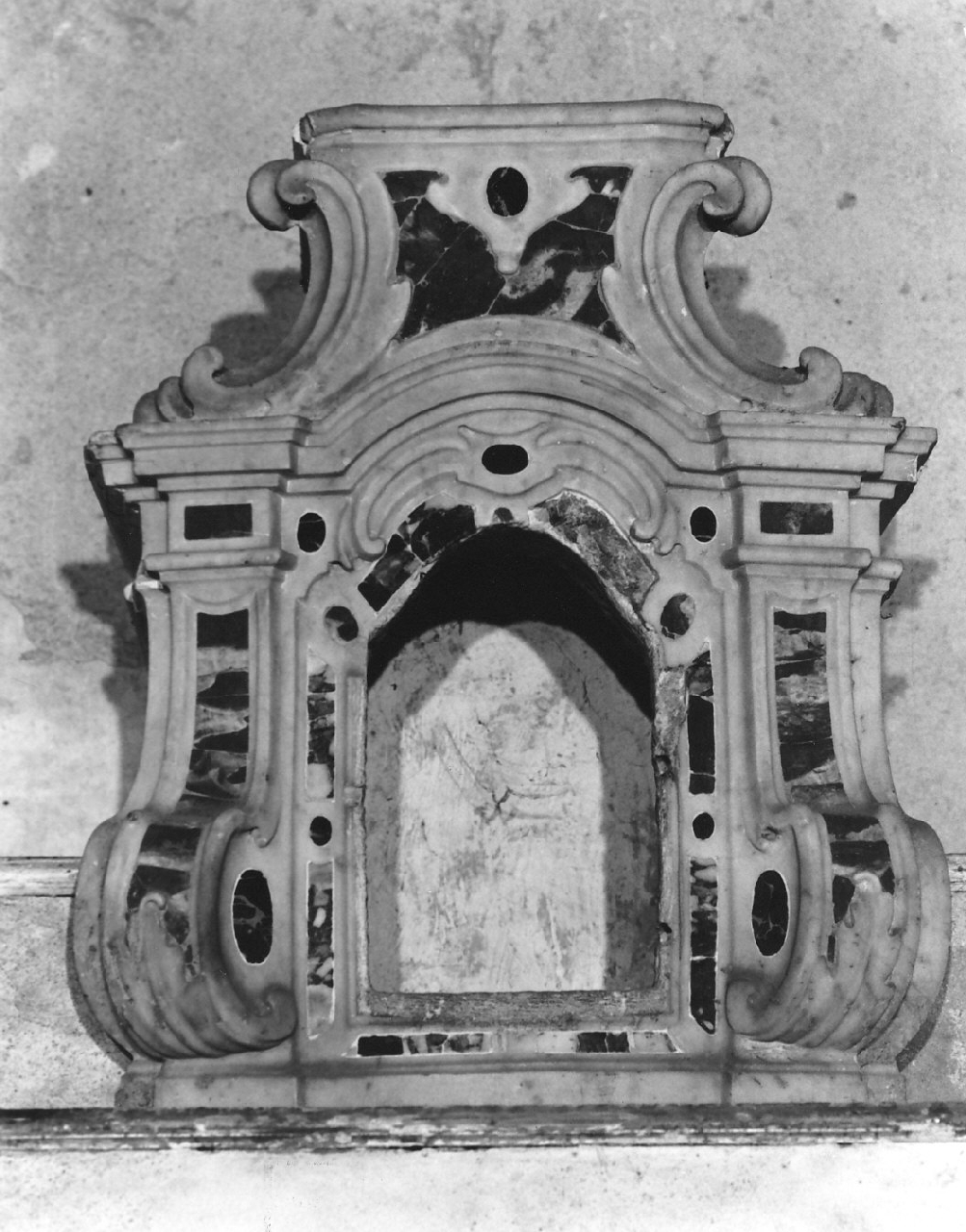 tabernacolo, elemento d'insieme - bottega Italia meridionale (sec. XVII)