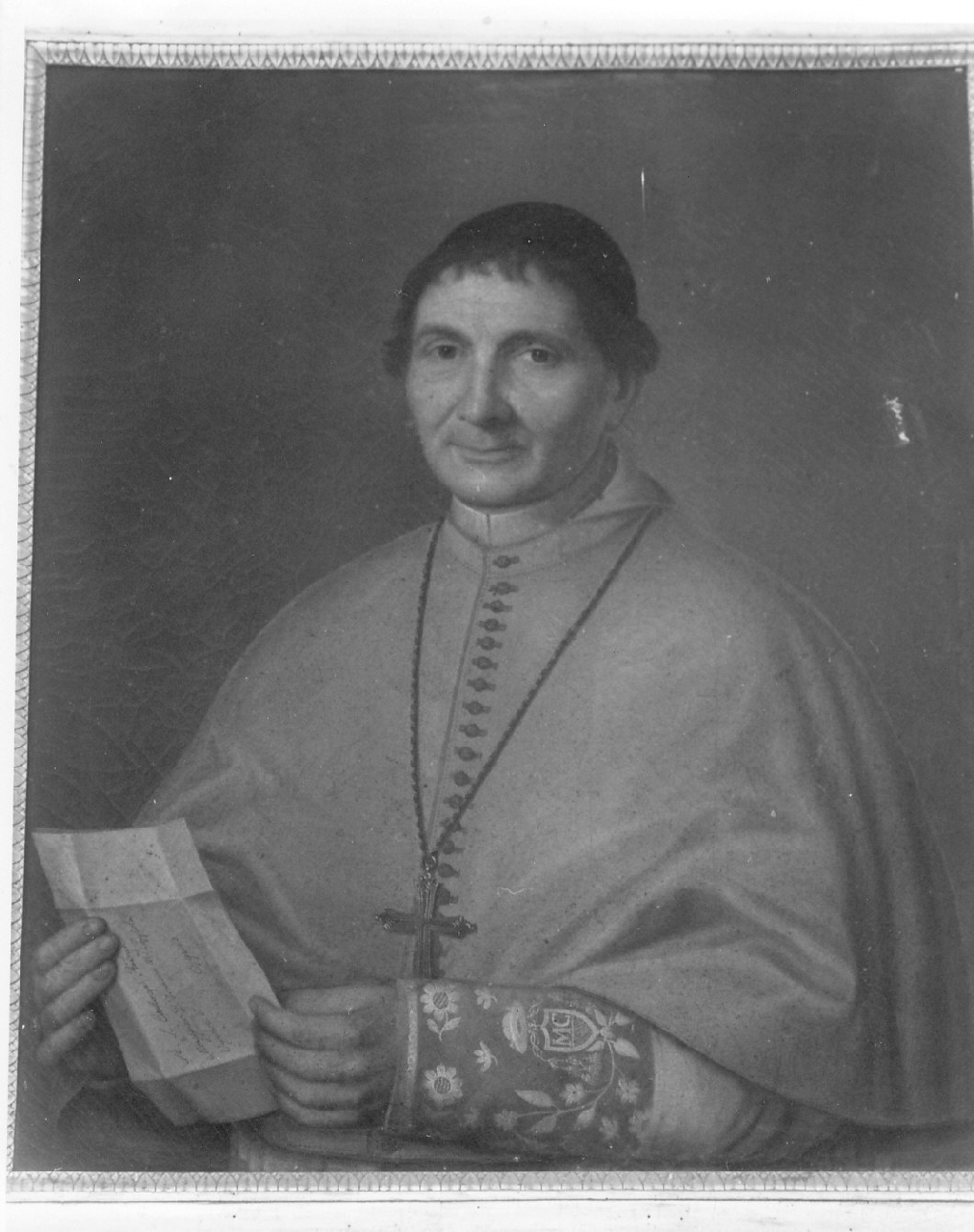 vescovo Francesco Maria Coppola, ritratto di ecclesiastico (dipinto, opera isolata) di Griffon Ulisse (sec. XIX)