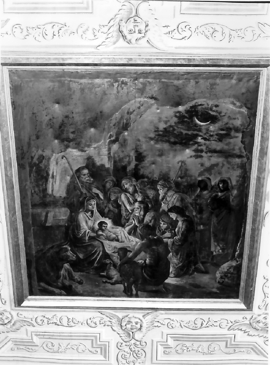 adorazione dei pastori (dipinto, opera isolata) - ambito Italia meridionale (sec. XIX)