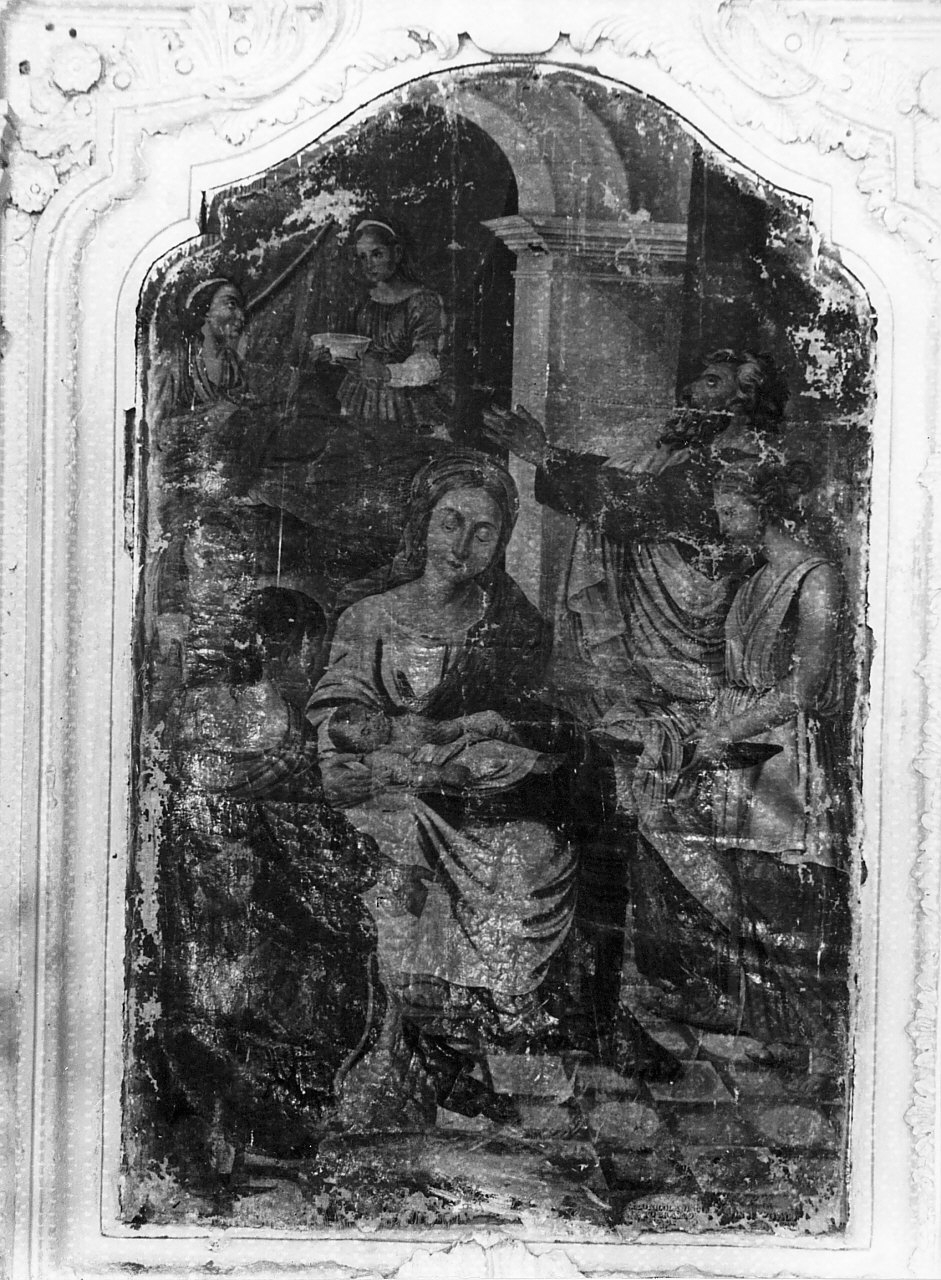 nascita di Maria Vergine (dipinto, opera isolata) - ambito Italia meridionale (sec. XIX)