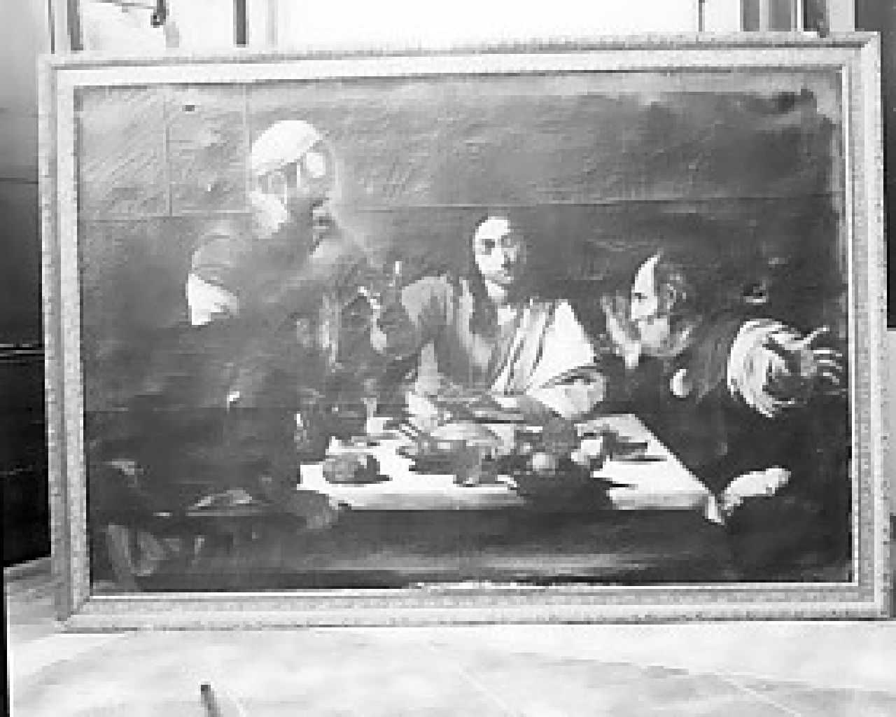 cena in Emmaus (dipinto, opera isolata) di Paparo Emanuele (sec. XIX)