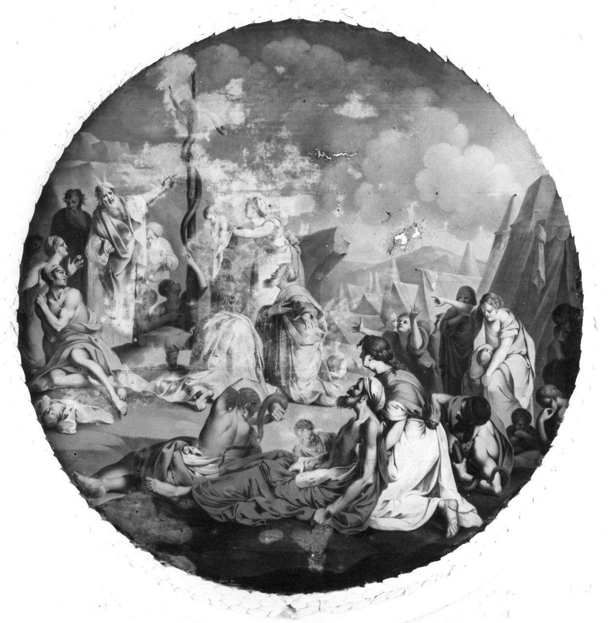 Gli Ebrei adorano il serpente (dipinto) di Paparo Emanuele (primo quarto sec. XIX)
